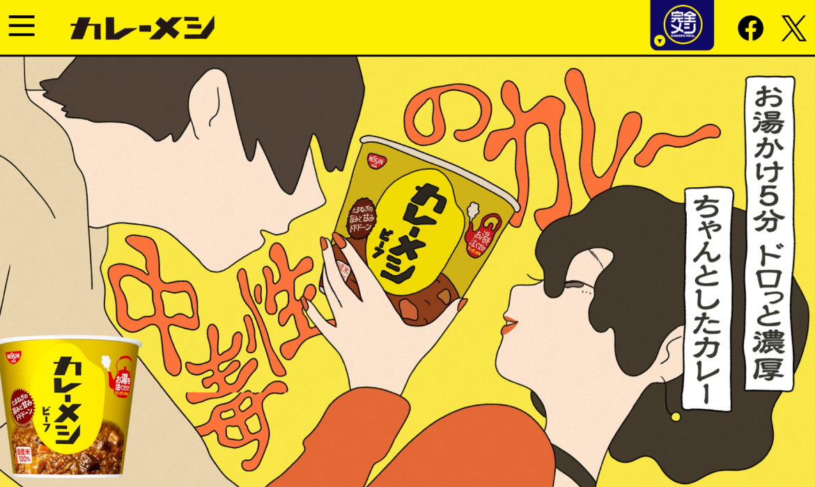 お湯かけ5分！ドロっと濃厚 ちゃんとしたカレー「日清カレーメシ！」