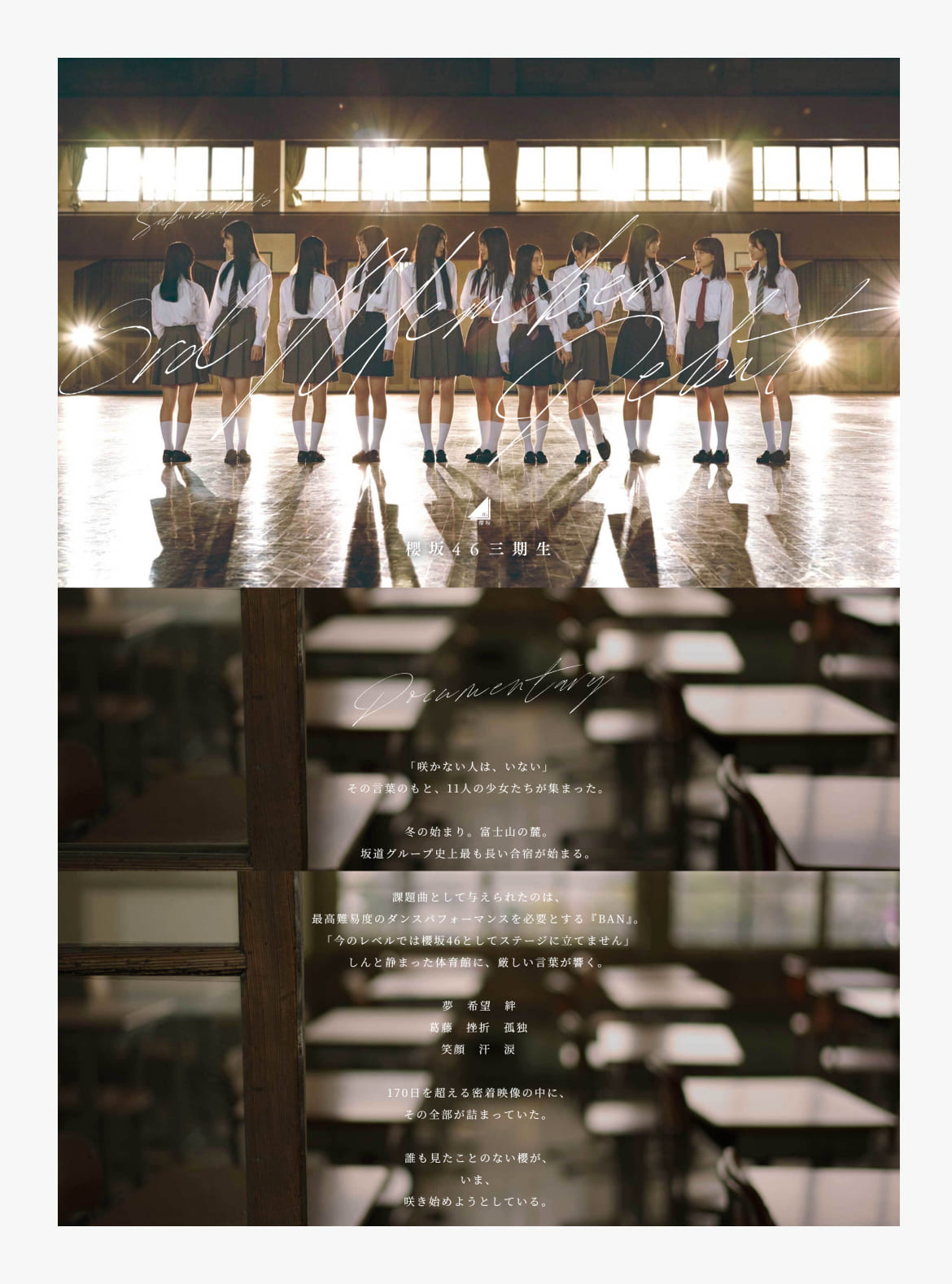 櫻坂46 三期生 お披露目特設サイト