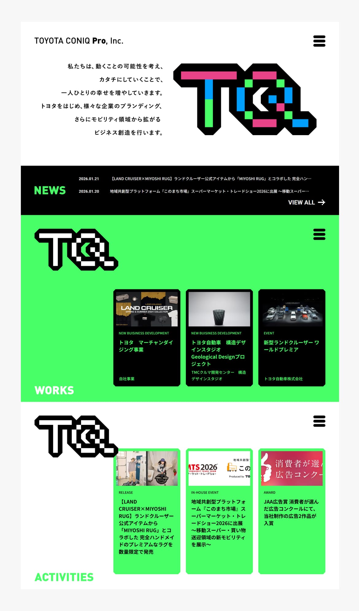 TOYOTA CONIQ PRO, Inc. Recruitment
