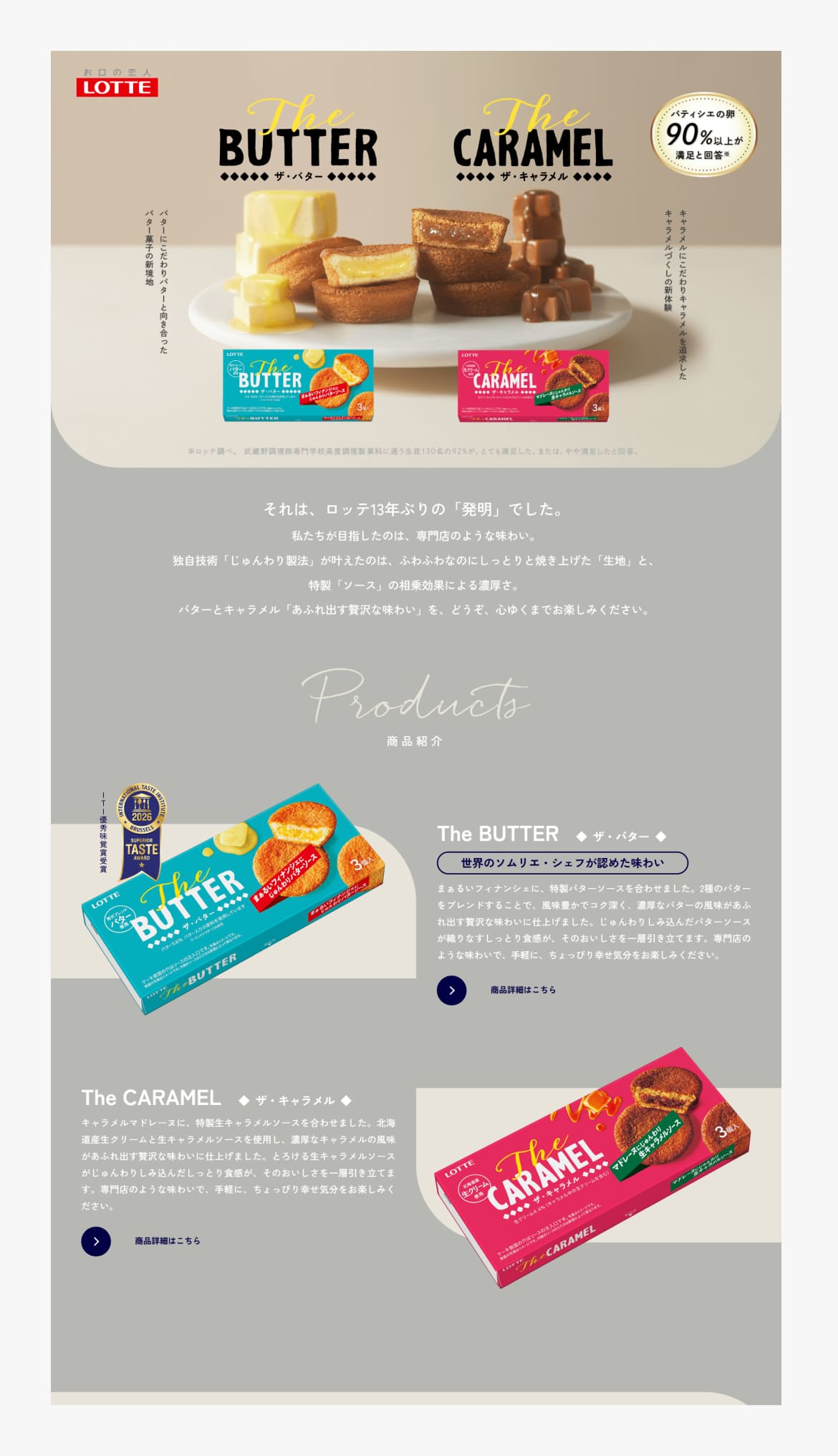 Ｔｈｅ ＢＵＴＴＥＲ / Ｔｈｅ ＣＡＲＡＭＥＬ